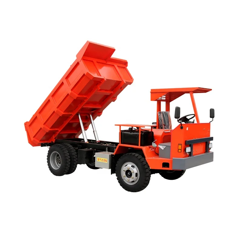Mini Underground Mining Dump Truck with Loading Capacity 1ton to 6 tons Diesel Dump Truck