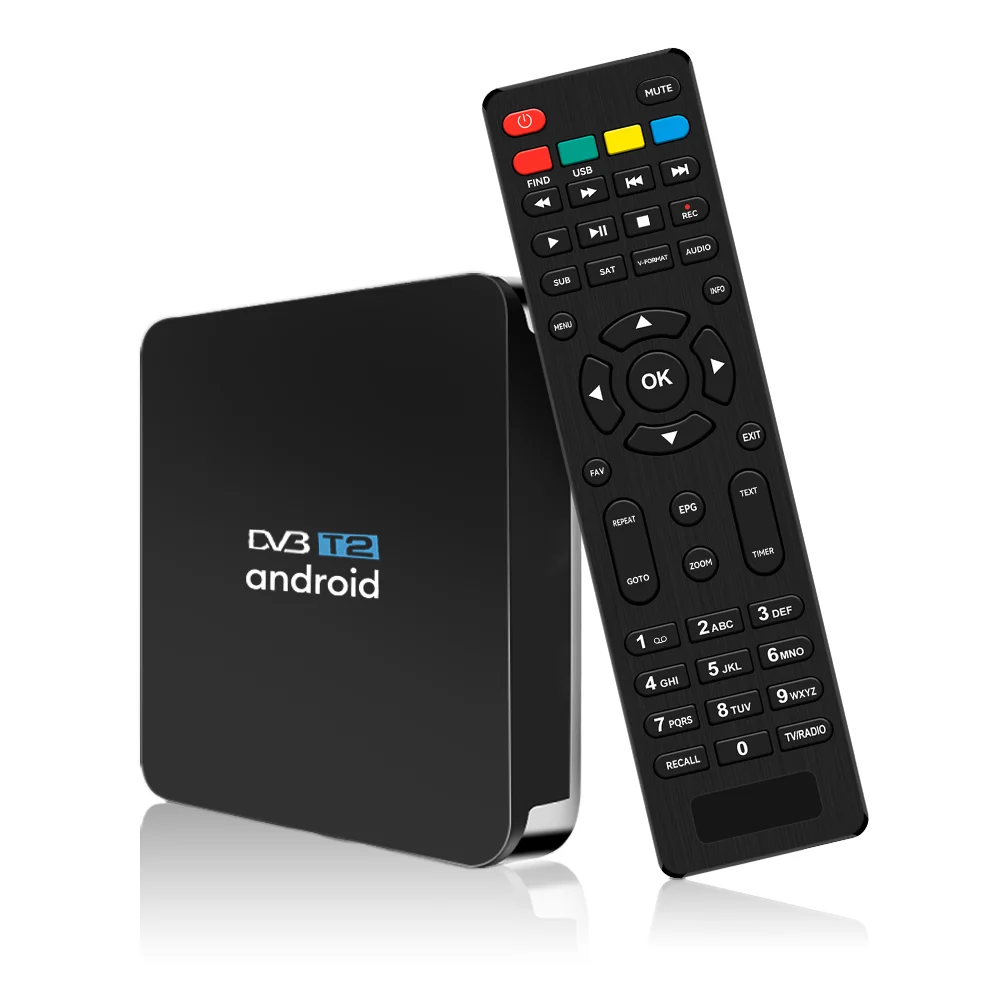 ott android plus DVBT2 hybrid tv box Amlogic S905X3 4K video decoder 32GB rom media android ott player
