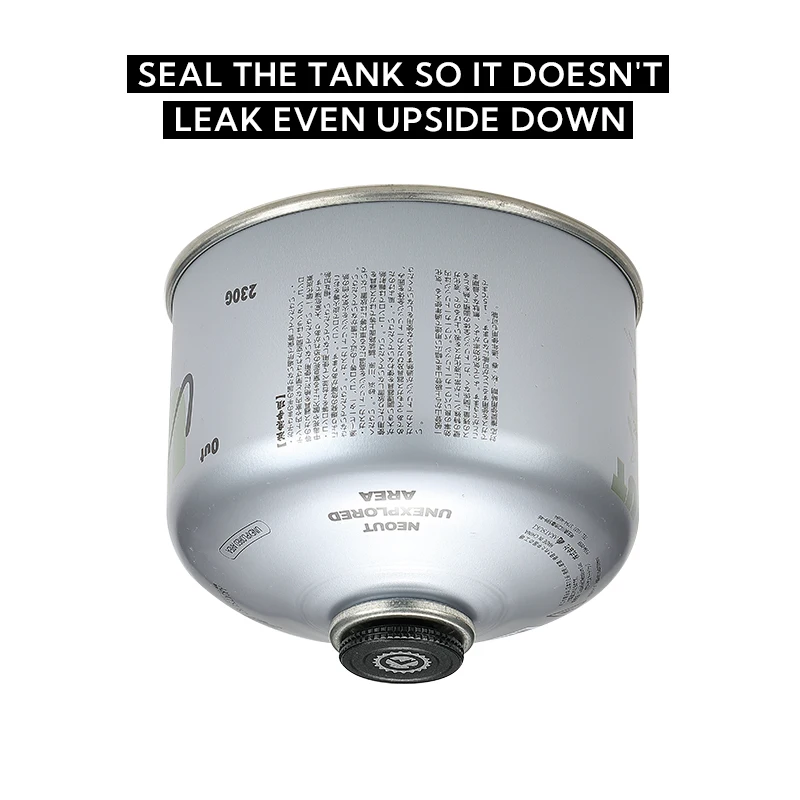 Campingmoon novelty BKM-109 custoom black aluminium alloy gas can canister gas cartrige seal lid for gas can