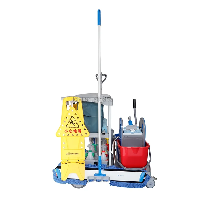Best selling Housekeeping Trolley Hotel Commercial Cleaning Equipment Cleaning Trolley