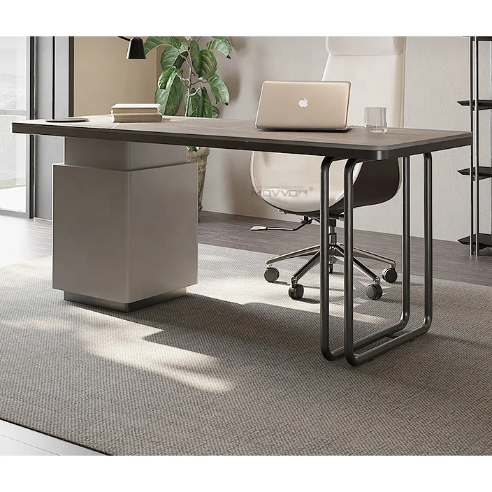 Light luxury modern minimalist Italian home office desk for home office