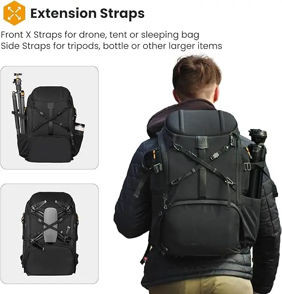 Free sample 20L Camera Backpack for DSLR and Mirrorless cameras and lenses, including supertelephoto zooms