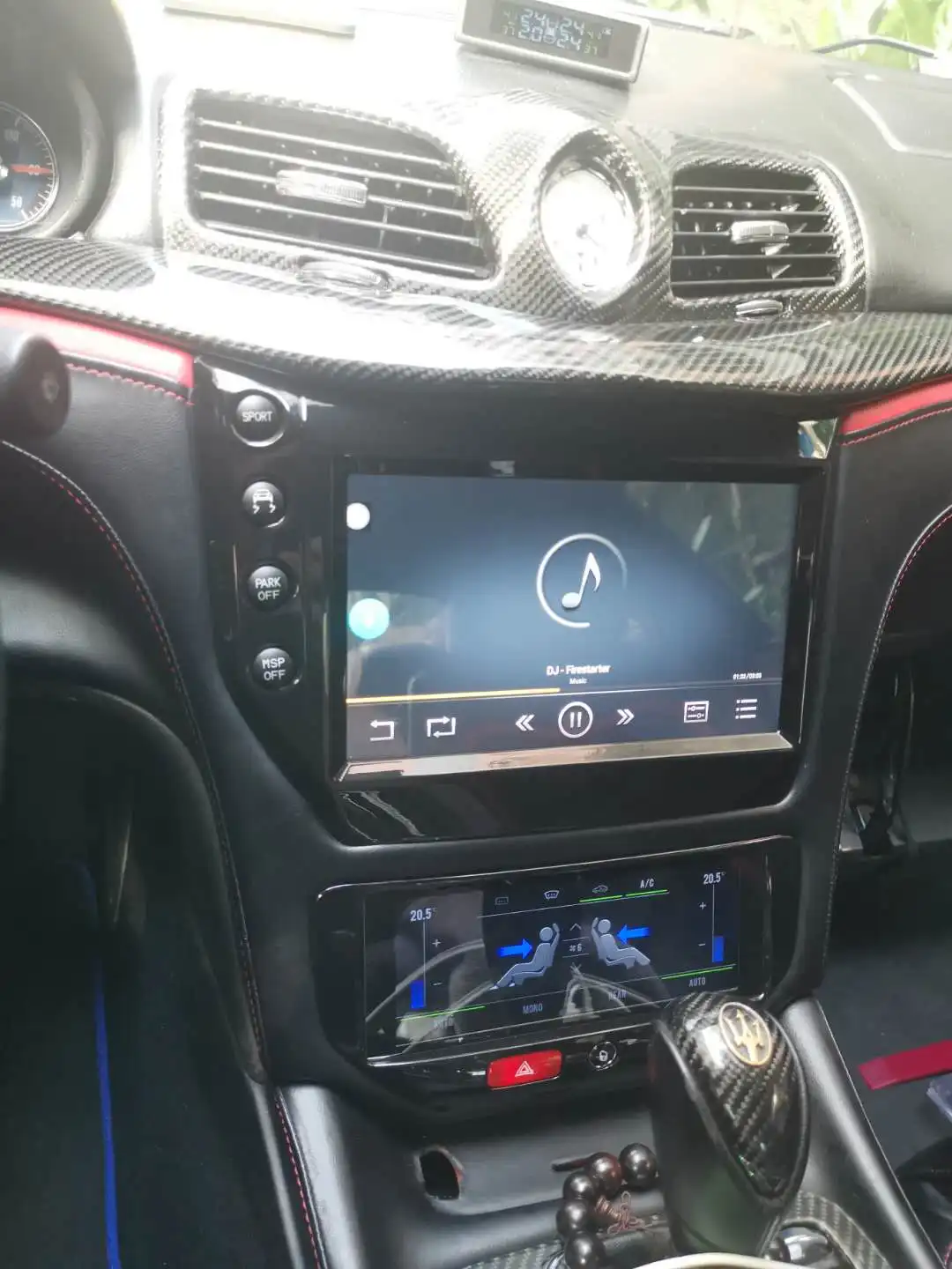  Панель контроля климата AuCAR aircon панель сенсорного экрана переменного тока для Maserati granтуризм/Gran Cabrio 2007 -