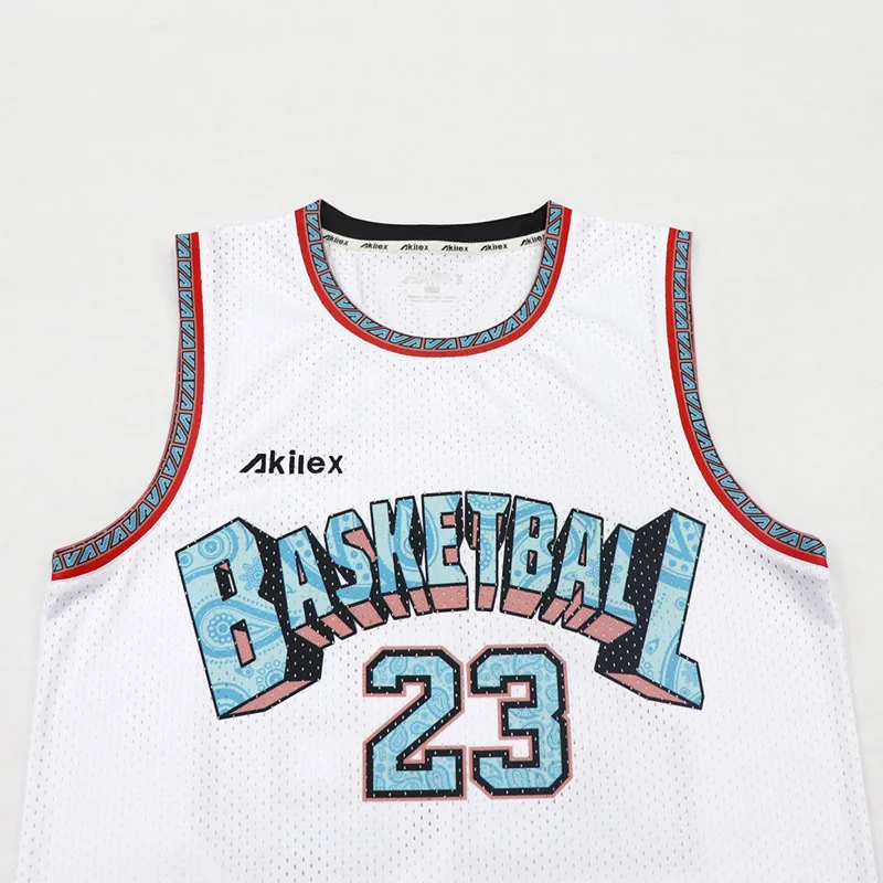 Customized High Quality  Adult Basketball Jersey Sublimated Printed Reversible Mesh Basketball Sport Jersey RCJ-62