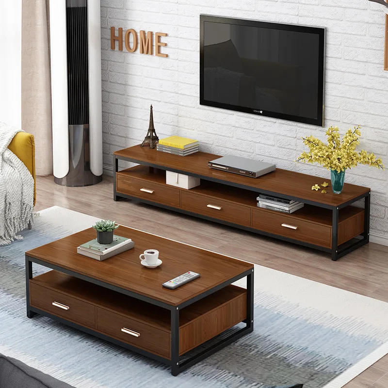 
Steel wood torage Console Concise Style living room furniture modern TV cabinet TV Stand 