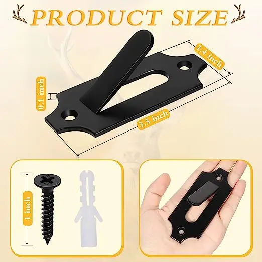 Antler Style Deer Mount Steel  Wall Mount Bracket for Hanging Mounting Elk Deer Antelope