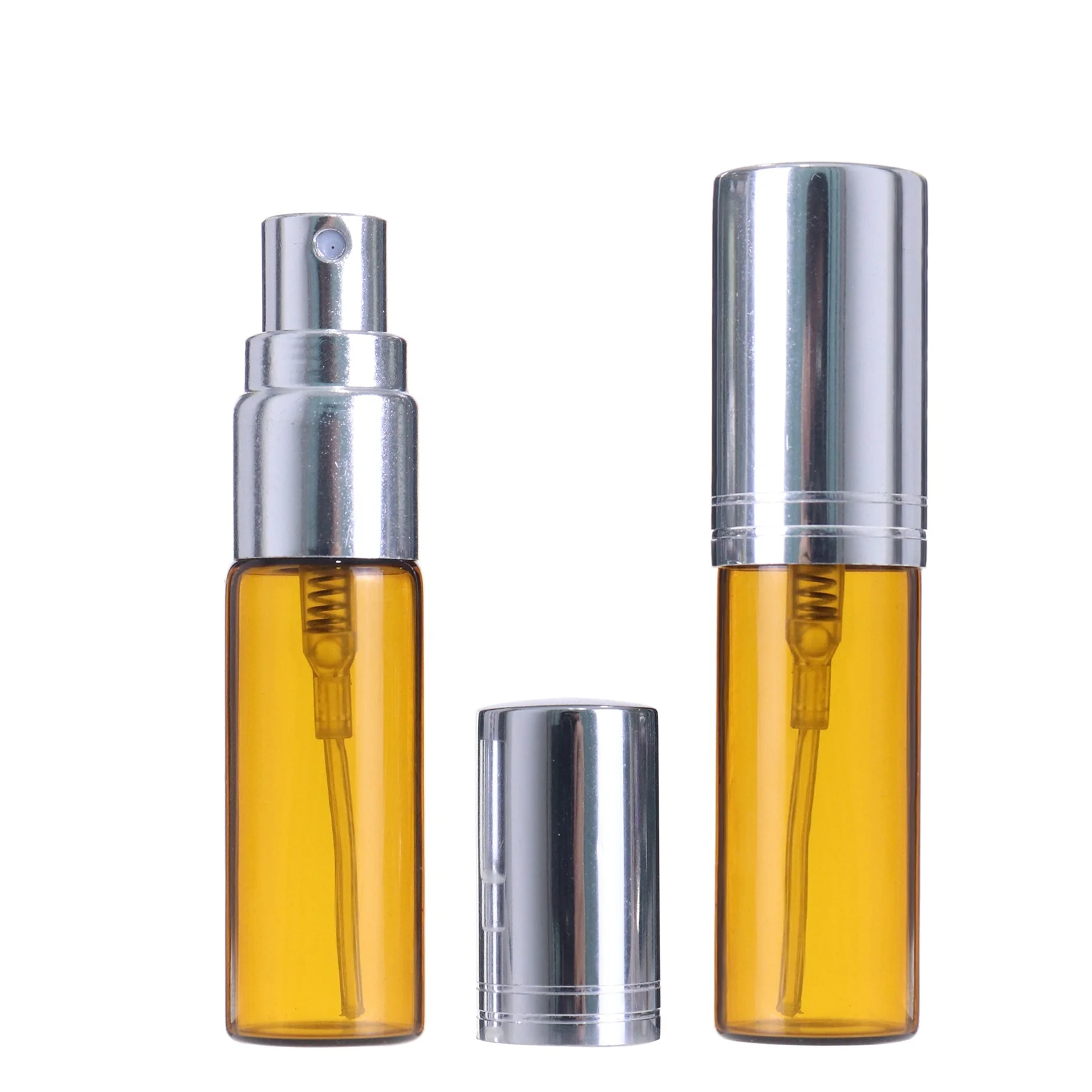 Custom Clear amber 1ml 2 Ml 3 Ml 5 Ml 10 Ml Fragrance Oil Sample Perfume Bottle Packaging Glass Perfume atomizer spray bottle