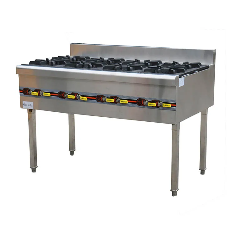Commercial vertical gas burner stove kitchen equipment Chinese style gas burner gas 8 burner