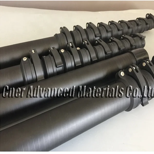 18m 60ft high rise carbon fiber extend telescopic poles with clamps for hunting/15m 18m 20m carbon pole for decoy decoy Pigeon