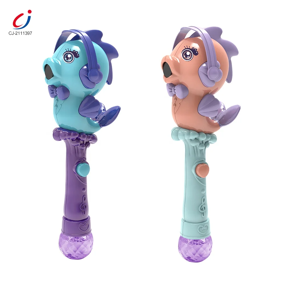 Wholesale Magic Gift Kid Bubble Machine Toy LED Water Bubble Wand With Misic And Lights