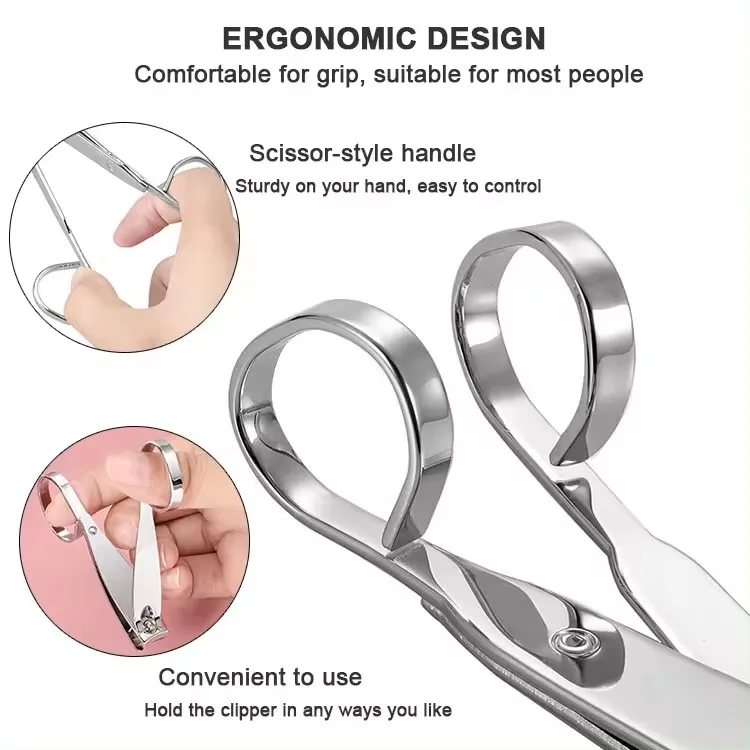 Destly Big Size Nail Clipper Straight & Curved Nail Trimmer Manicure Pedicure Care Edge Scissors Nail Clipper Manicure Tool