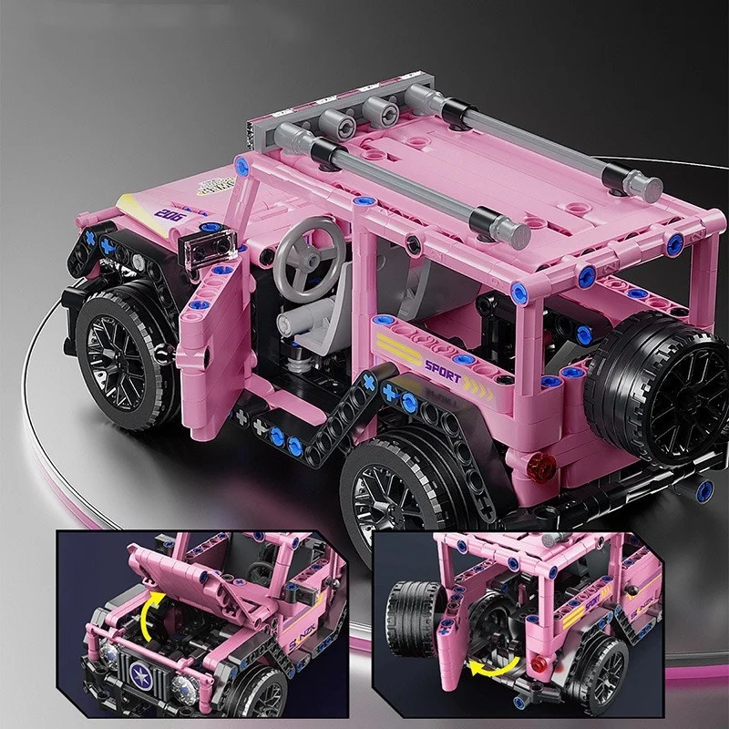 ABS MOC Technical Series Speed Champions 455pcs Building Block car Children Collection Gift Toys