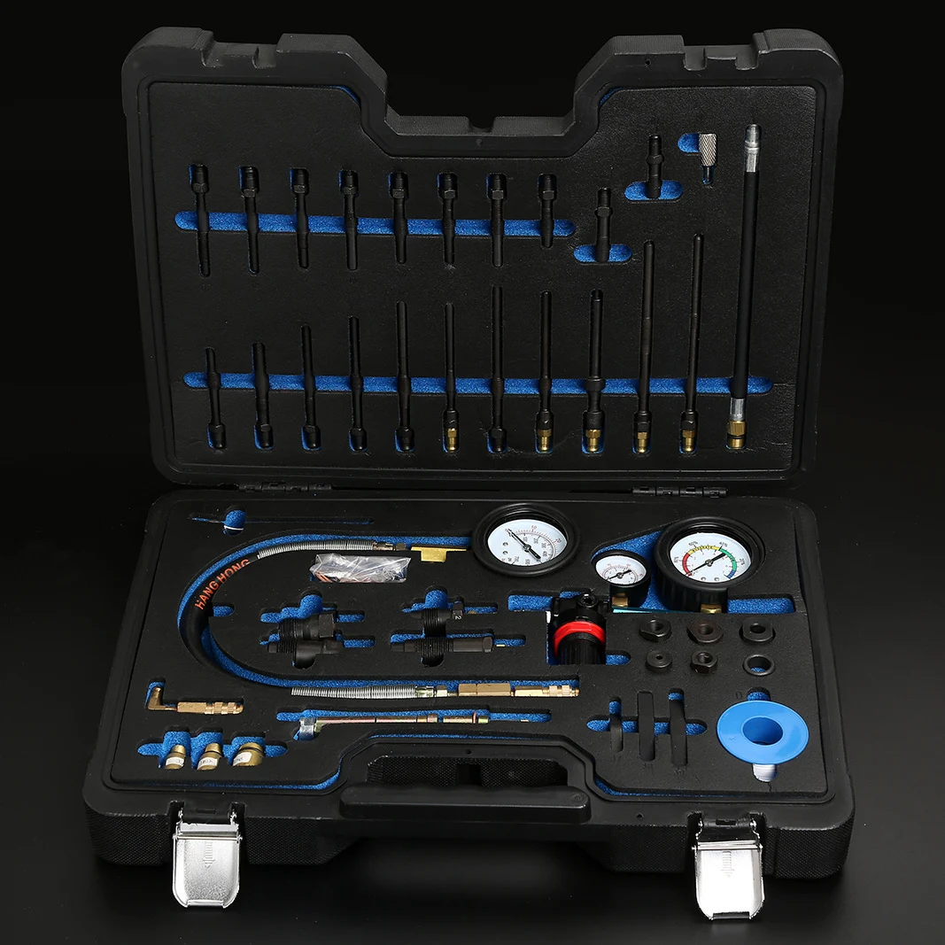 Winmax valve train auto tool 46pcs Universal Petrol and Diesel Engine Compression and Leakage Test Kit