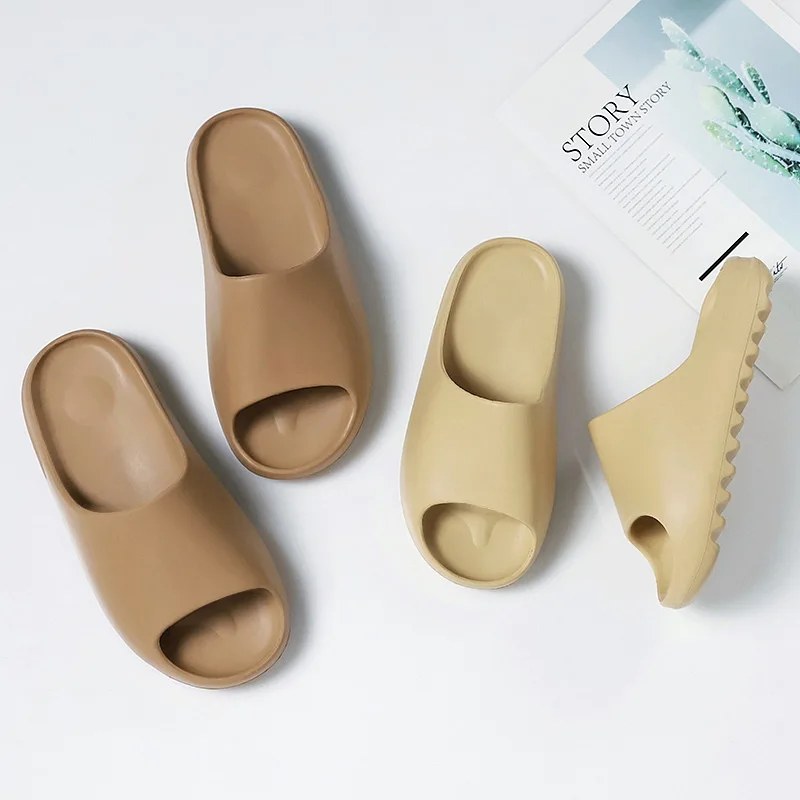  Стильные быстросохнущие полимерные Детские сланцы yeezy легкие детские тапочки нового поколения из