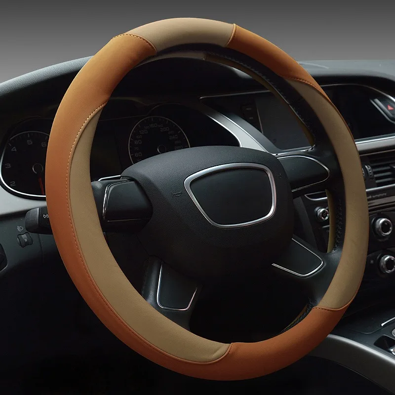 PVC Carbon Fiber Wholesale Personalized Car Steering Wheel Cover