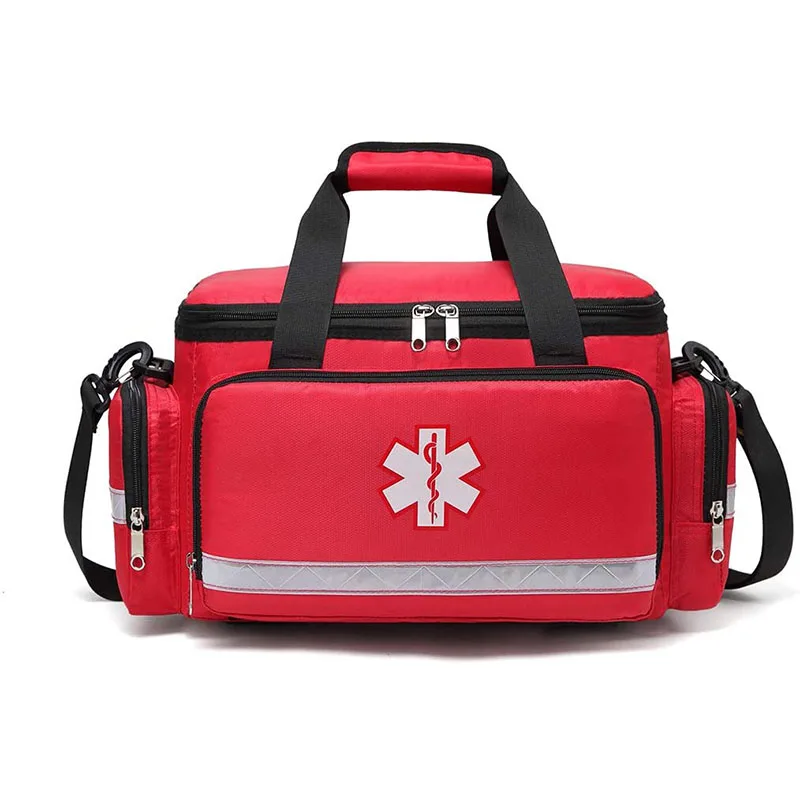 Reflective Custom Waterproof Large Red Emergency Medical First Aid Kit Ambulance First Aid Bag