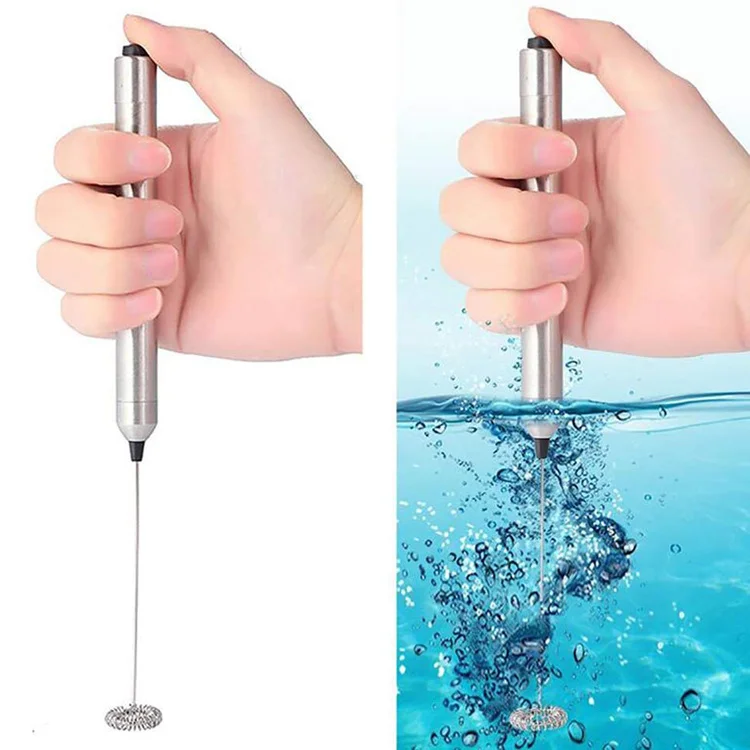 Top seller Custom Milk Foamer Stainless Steel Handheld Matcha Milk coffee Frother Foam