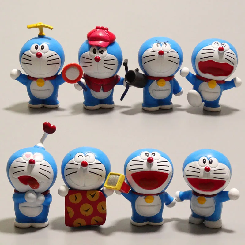 Cute Anime Action Figure Hot Sale Japanese Custom Lovely Doraemon Figures 3D PVC Model for Kids Cartoon Toys
