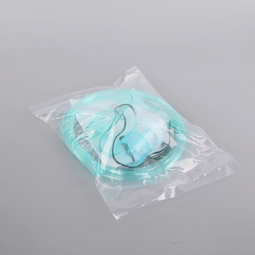 Disposable high concentration medical silicone concentration face nebulizer aerosol mask 2m oxygen tube