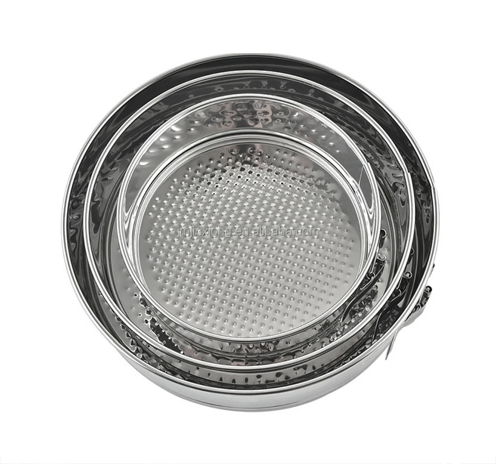 304 Stainless Steel Baking Kit 7/9/10 Inch Round Cake Mold Lock Movable Bottom Round Mousse Honeycomb Cake Mold