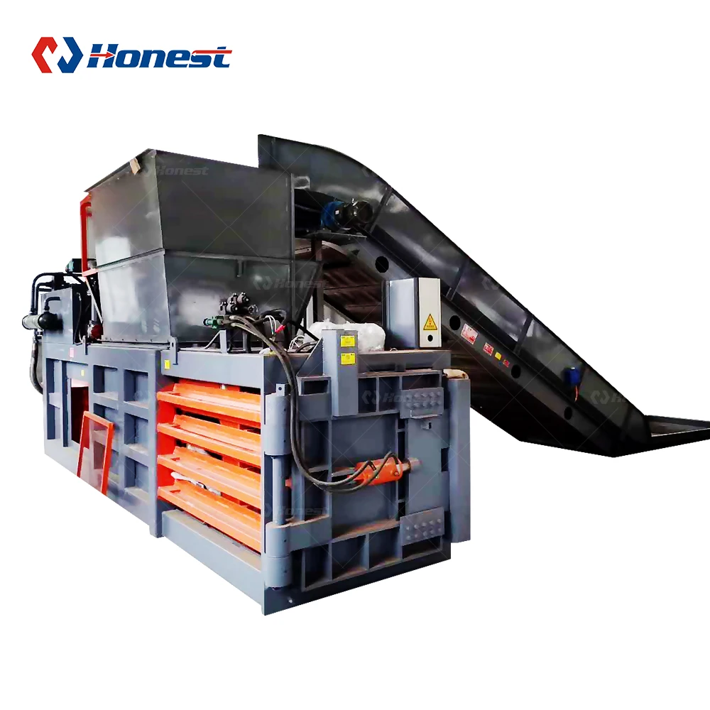  Recycling Baling Used Clothes Cardboard And Paper Carton Compress Baler