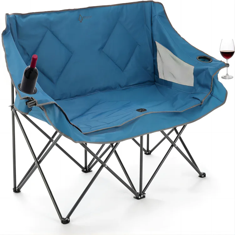 In Stock Material Fast Delivery Time Heavy Duty Outdoor Furniture Professional Fishing Accessories Double Chair