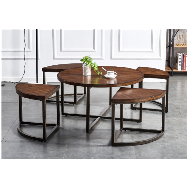 
Futuristic high gloss marble and wood luxury Italian coffee table wooden modern 