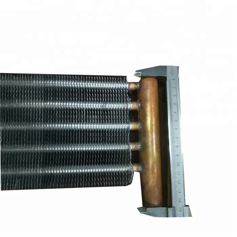 Copper tube radiator finned air cooled evaporator for fuel furnace