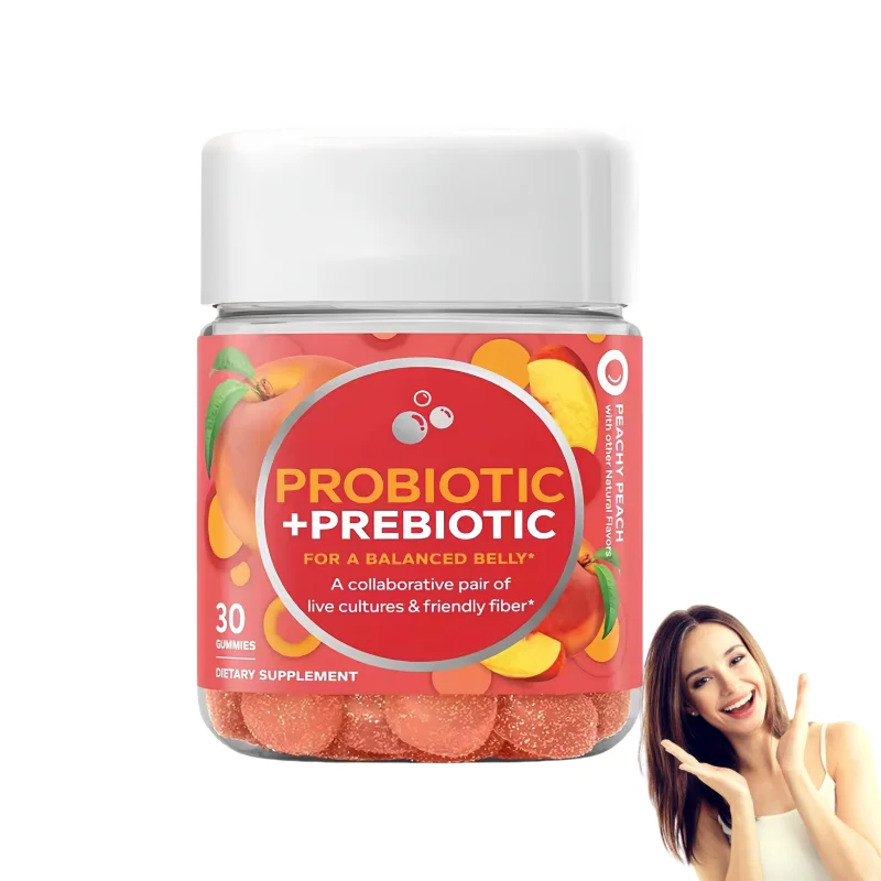Private Label Sugar Free Probiotics Gummy Prebiotic And Probiotic Gummies With Bacillus Coagulans