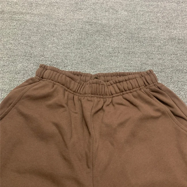 Dongguan City Streetwear Customized Logo Patchwork Joggers Stacked Sweat Pants 100% Cotton Terry Flare Sweatpants