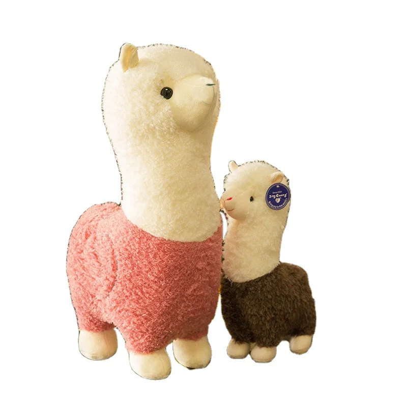 Fast Shipping Purple Pink 46cm 55cm 80cm Big High Quality Baby Kids Cartoon Toy Soft Plushie Alpaca Stuffed Animal Plush Toys