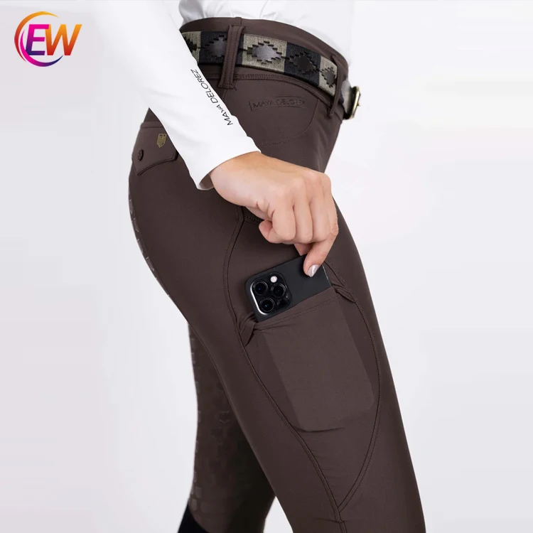 EW Equine Customized High Quality Full Seat Grip Silicone Riding Horse Addison Performance Breeches