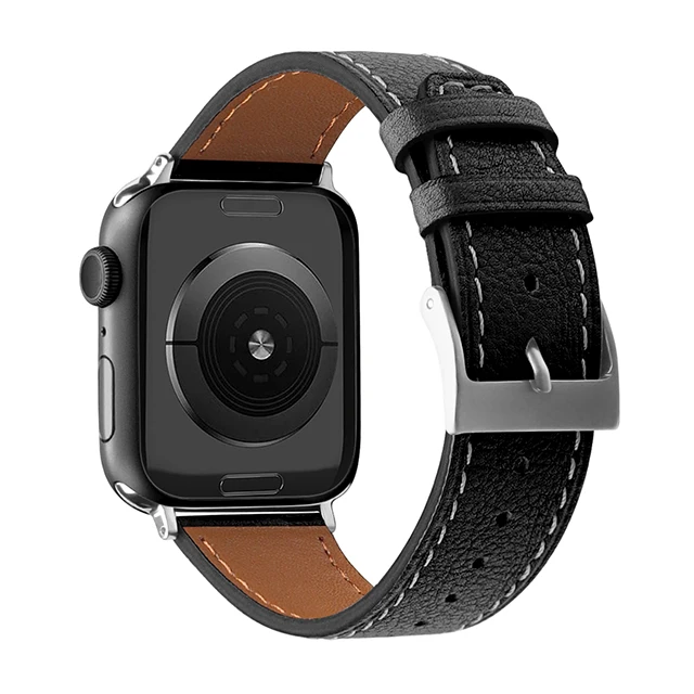 Оптовая продажа термоусадочная перфорированный каучуковый ремешок для часов металлический ремешок Ремешок для наручных часов для Apple, часы 1/2/3/4/5/6/SE серии