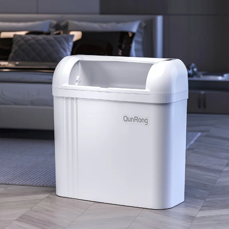 3 Gallons Papelera Automatic Slim Toilet Trash Can With Lid