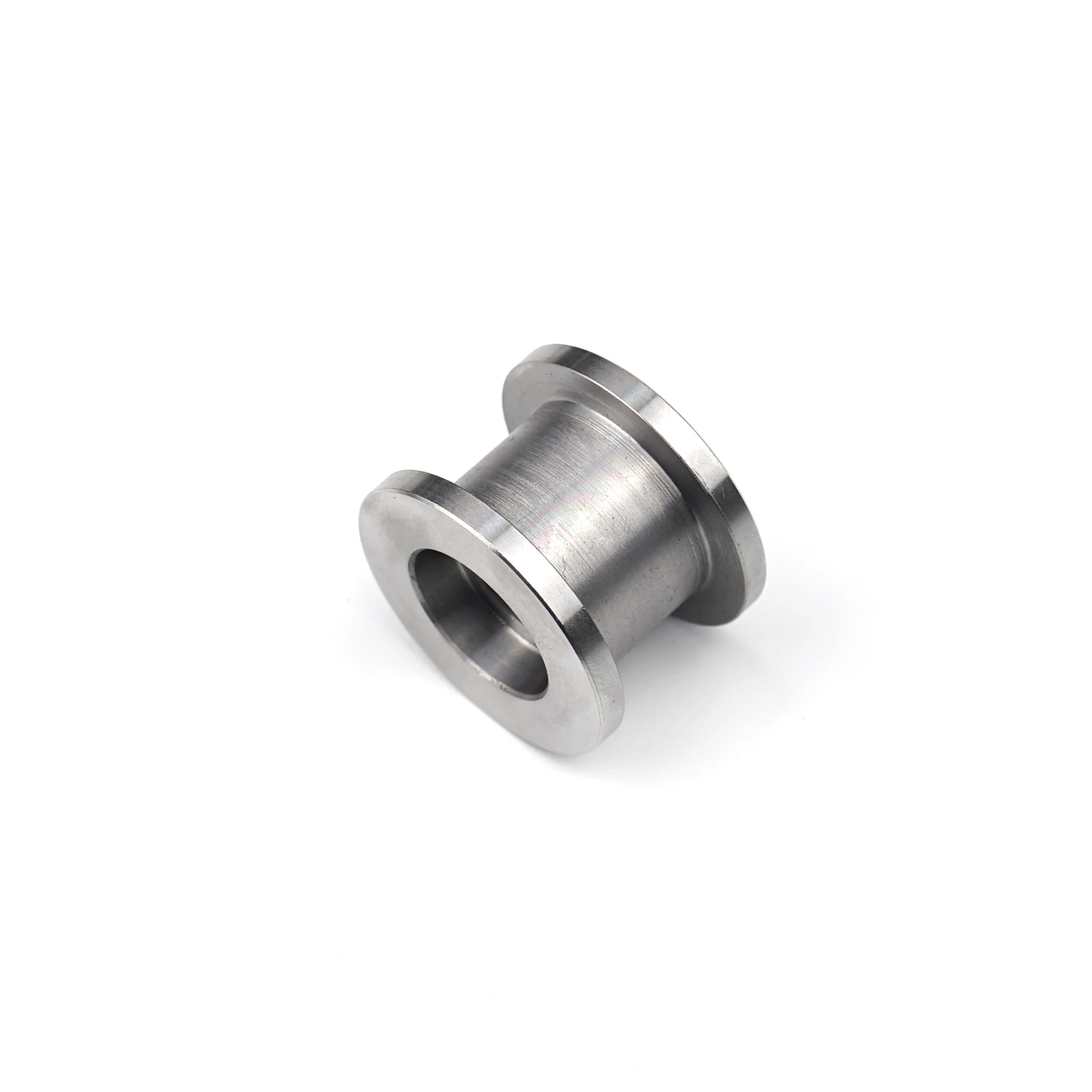 Hardware Factory Customized CNC Turning 304 Stainless Steel Flange Bearing Sleeve for Automatic Machines