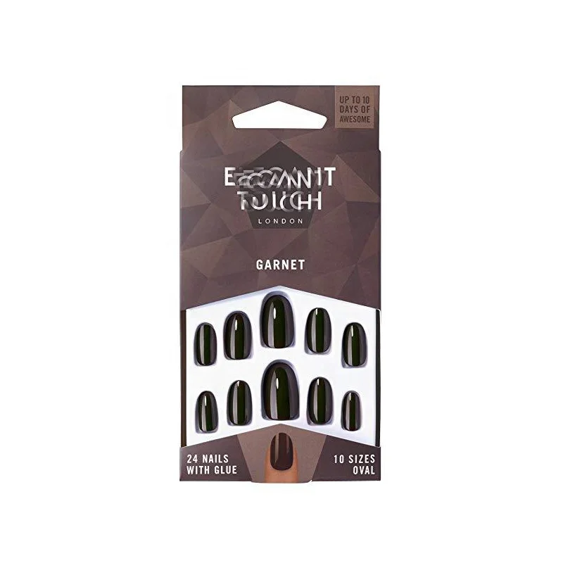 Luxury press on nail packaging box display cards for