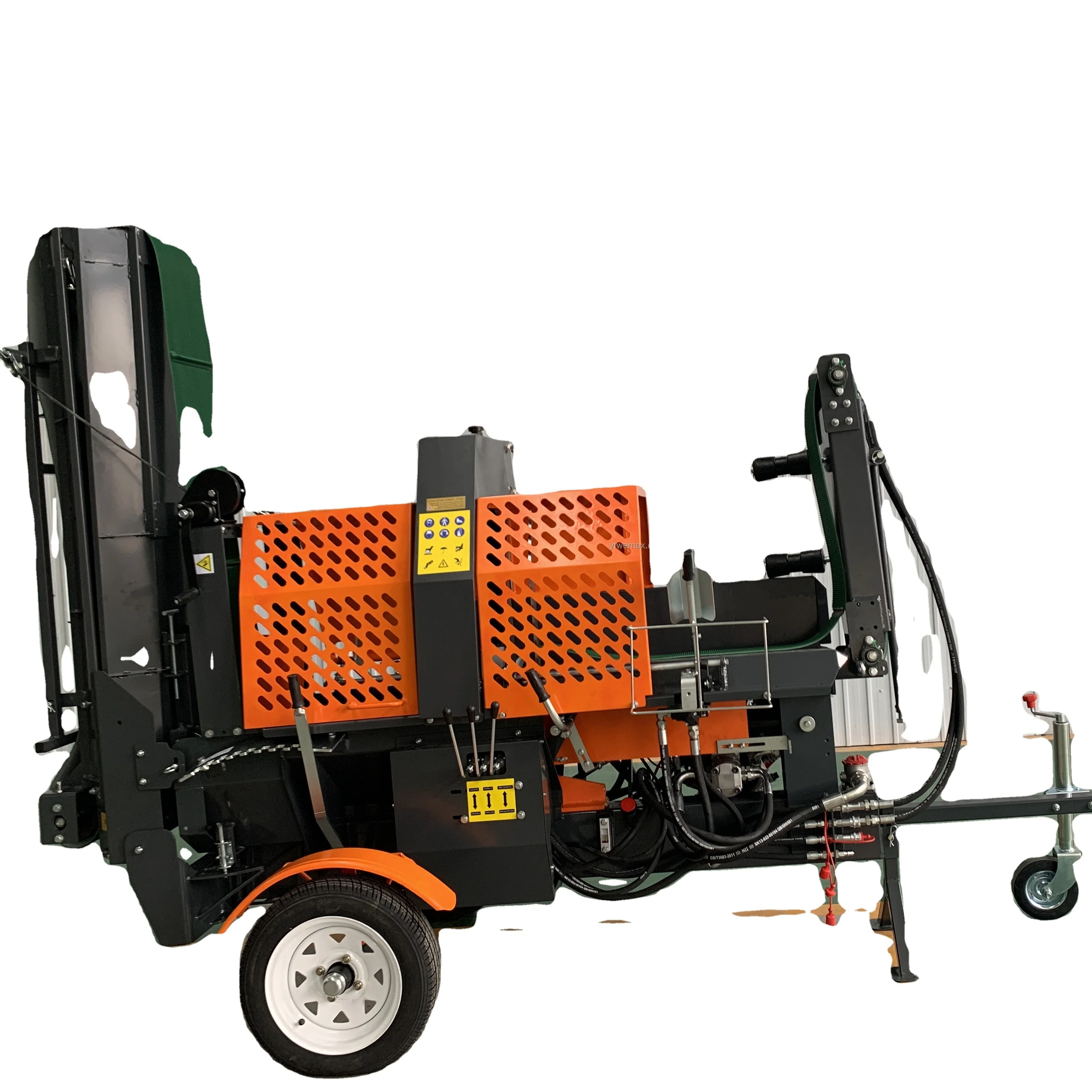 RM7-20TA480 firewood processor with automatic saw blade /wood splitting forestry machine
