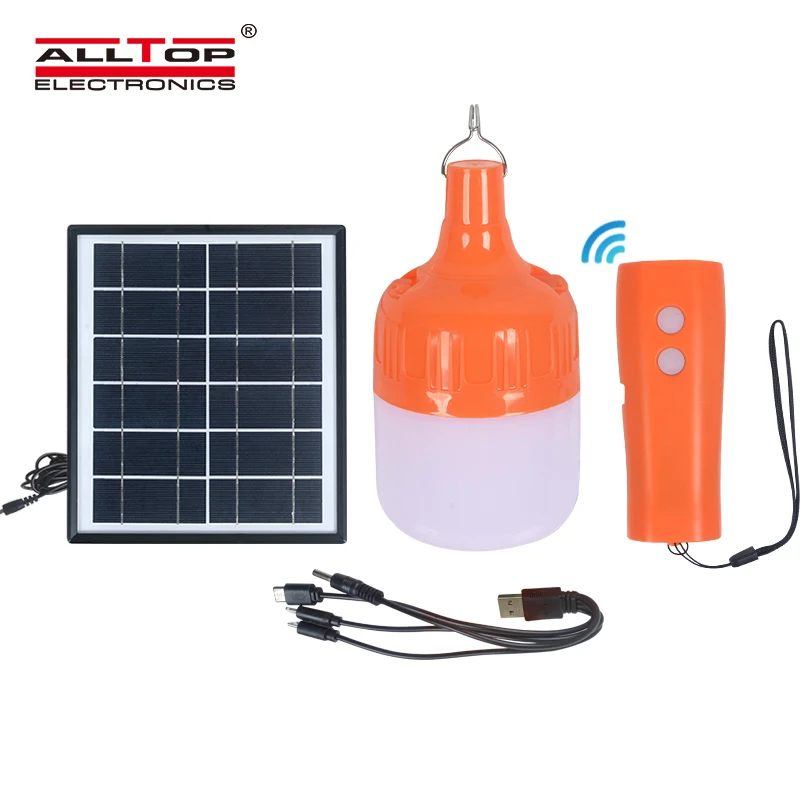 ALLTOP Manufacturers Direct Long Lighting Led Rechargeable Bulbs Camping Solar Emergency Light
