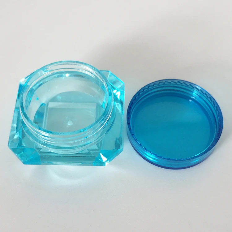 Plastic Small Diamond 5g 5ml Cosmetic Jar for Lotion, Creams, Toners, Lip Balms, Makeup Samples, BPA free Container Case
