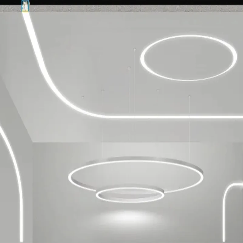 Изогнутый СВЕТОДИОДНЫЙ канал Dia600 1200 2400 мм 3000 мм, гибкий алюминиевый профиль на заказ