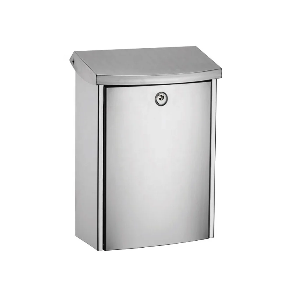 Keenhai Garden Antique Black Lockable Stainless Steel Mailbox With Key