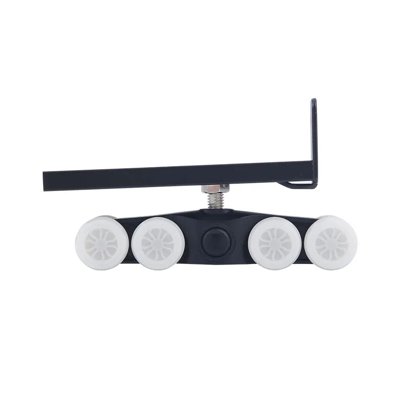 Zinc Alloy Soft Closing Hanging Sliding Door Buffer Roller Wheel 4 Roller  Adjustable Wooden Sliding Hanger Door Roller