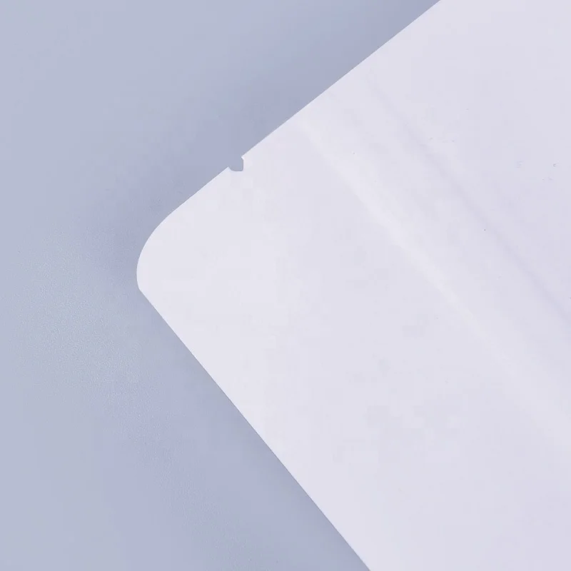 Ziplock White Kraft Craft Paper Standing Up Pouches Food Packaging Zipper kraft paper Bags With Window