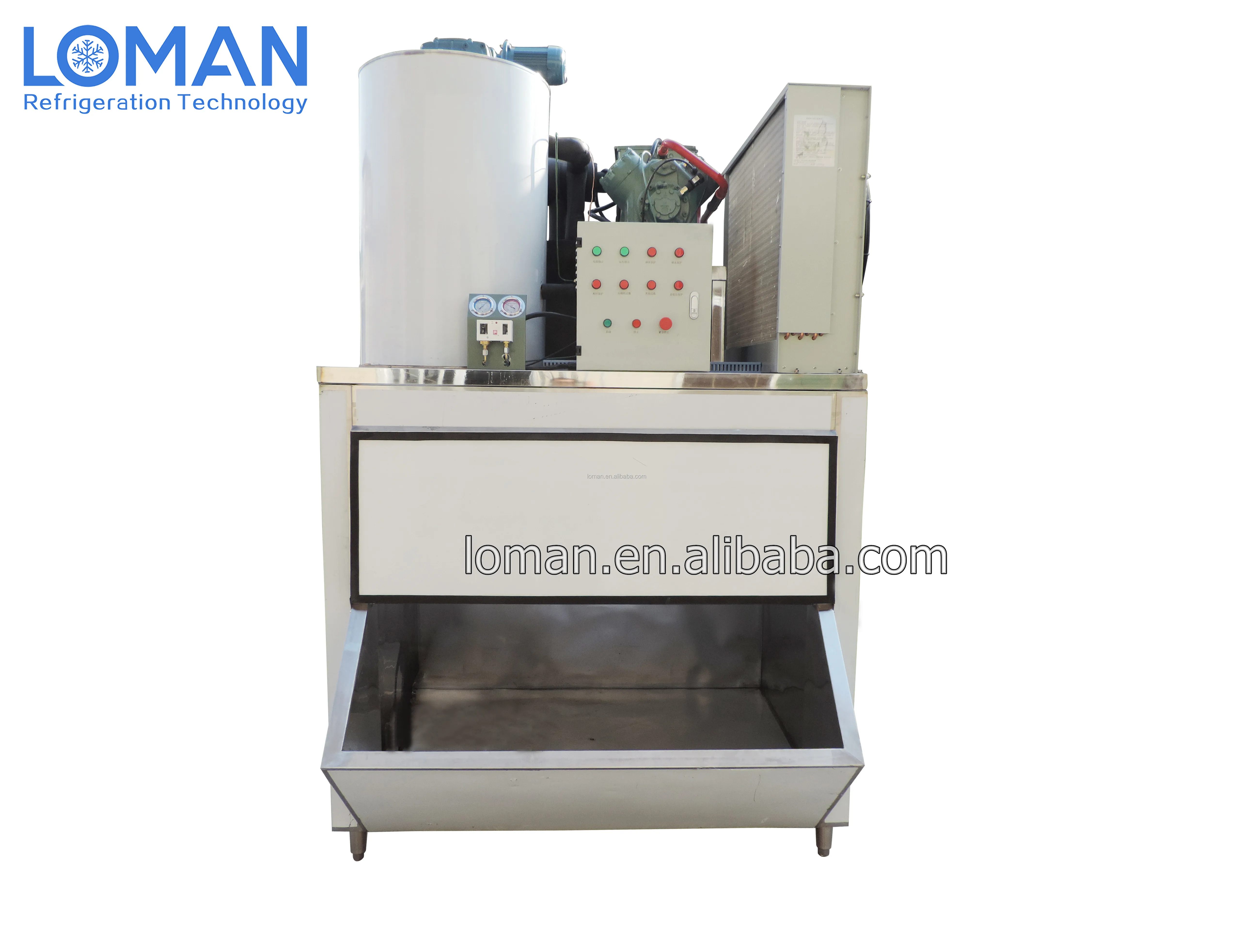 mini flake ice machine for fish seafood 1t 2t 3t
