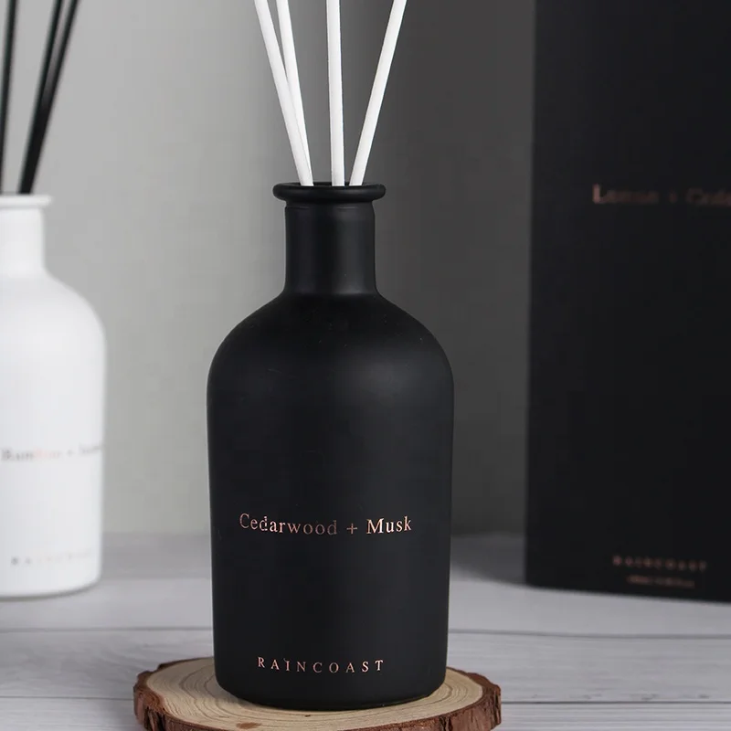 Высококачественный воздушный диффузор RAINCOAST, черный и белый язычковый диффузор, стеклянная бутылка, 180 мл Ароматический диффузор