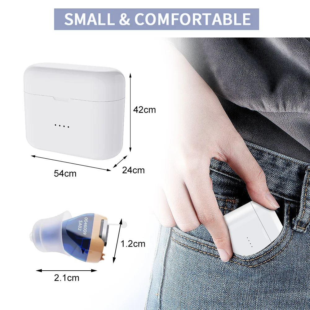 SR02 Magnetic Charging Sound Amplifier Ear Hearing Products Hearing Aids Rechargeable for Seniors