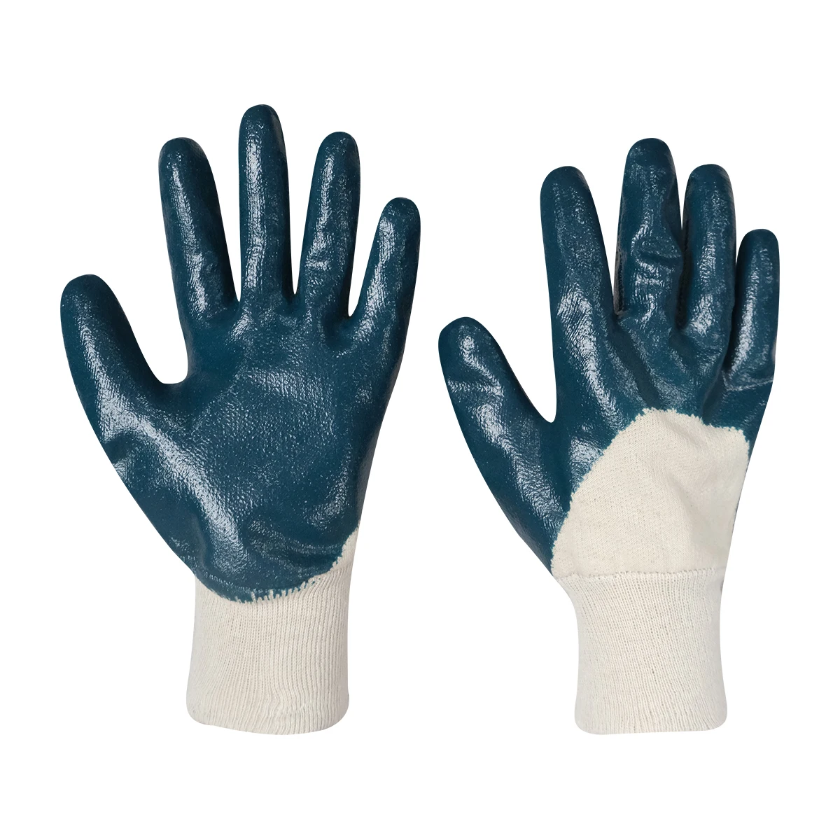 Comfortable Latex Rubber Gloves with Cotton Liner Durable Anti-Slip Wear Resistant Oil Proof for Safety Work General Purpose