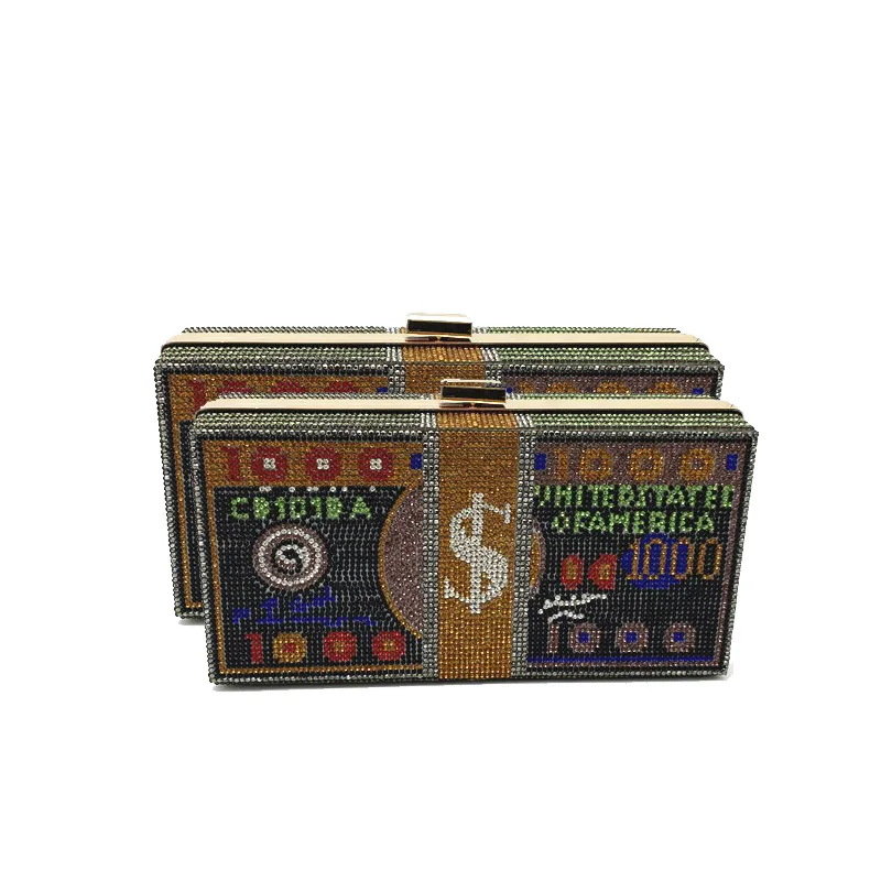 New Arrival Handmade Golden Embroidery Sling Bag Wedding Favor Party Evening Clutches Handmade Bag for Women