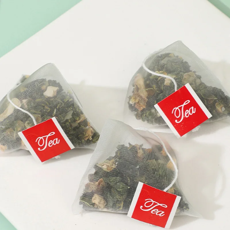 Mulberry Leaf Double Melon Flavor Health Tea in Triangle Bag Balsam Pear Wax Gourd Skin Box Cup Packaging Special Flower Tea