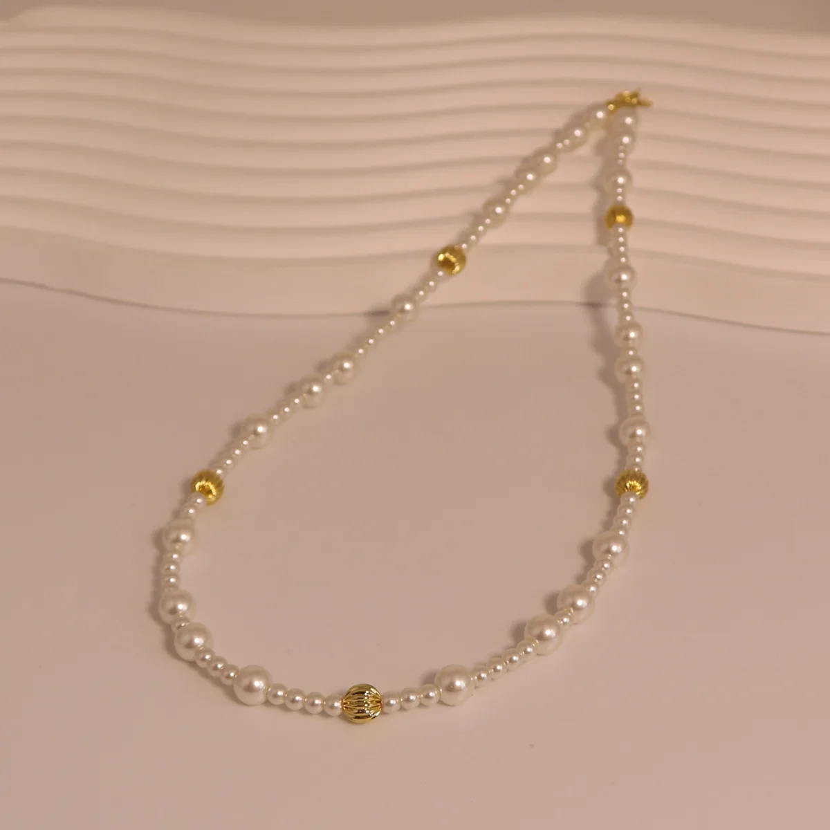 Trendy Swarovski Crystal Pearl Clavicle Necklace Brass 18K Gold Plated Tarnish Free High End Necklace Pendant For Women Gift